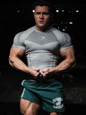 GYMSHARK Tight Fitness Quick-drying T-shirts