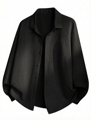 Micro Folds Cleanfit Loose-fit Shirts