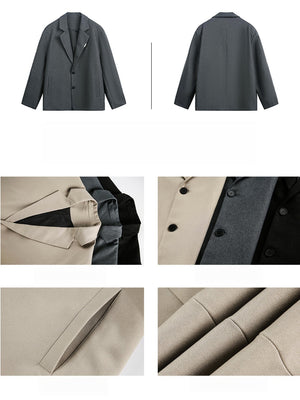 Liber Autumn Men's Solid Color Blazers