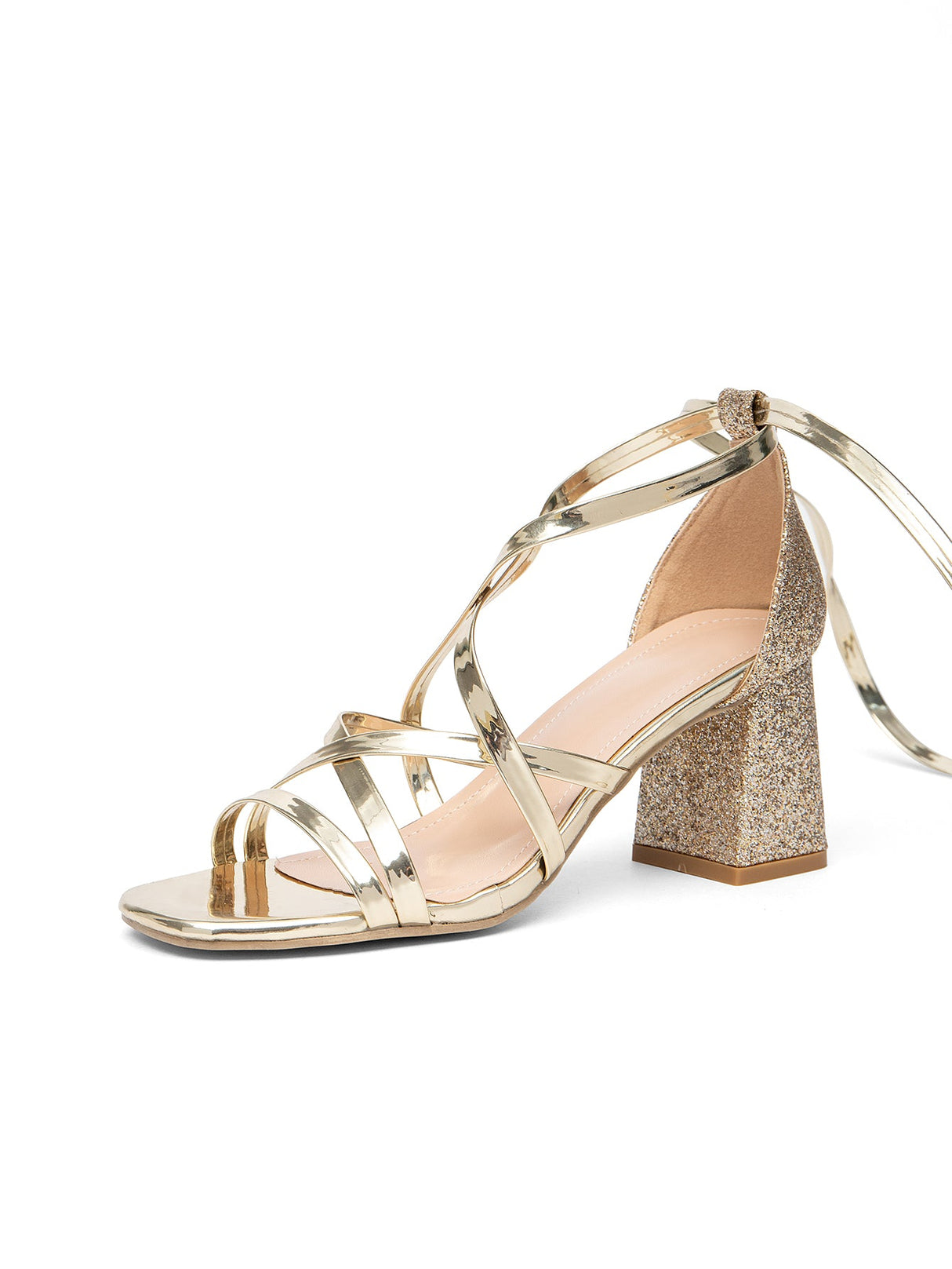 Strappy Women's High-heeled Sandals