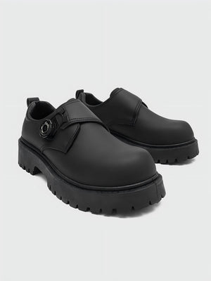 Chaussures Derby rétro à plateforme à grosse tête