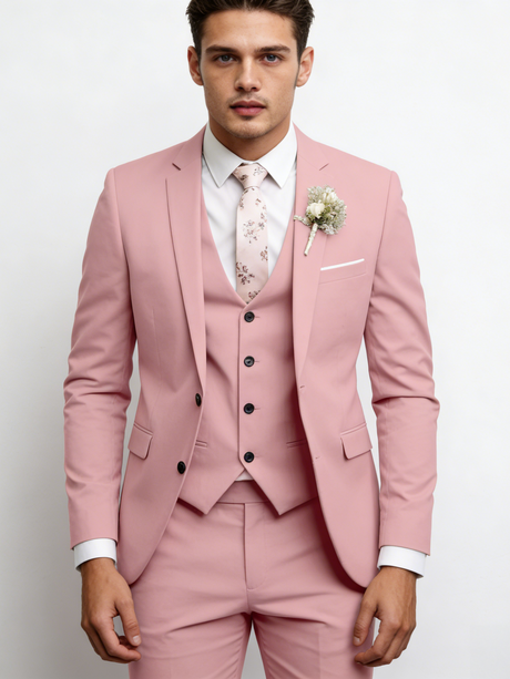 Slim-fit Wedding Suit 3-piece Sets Set