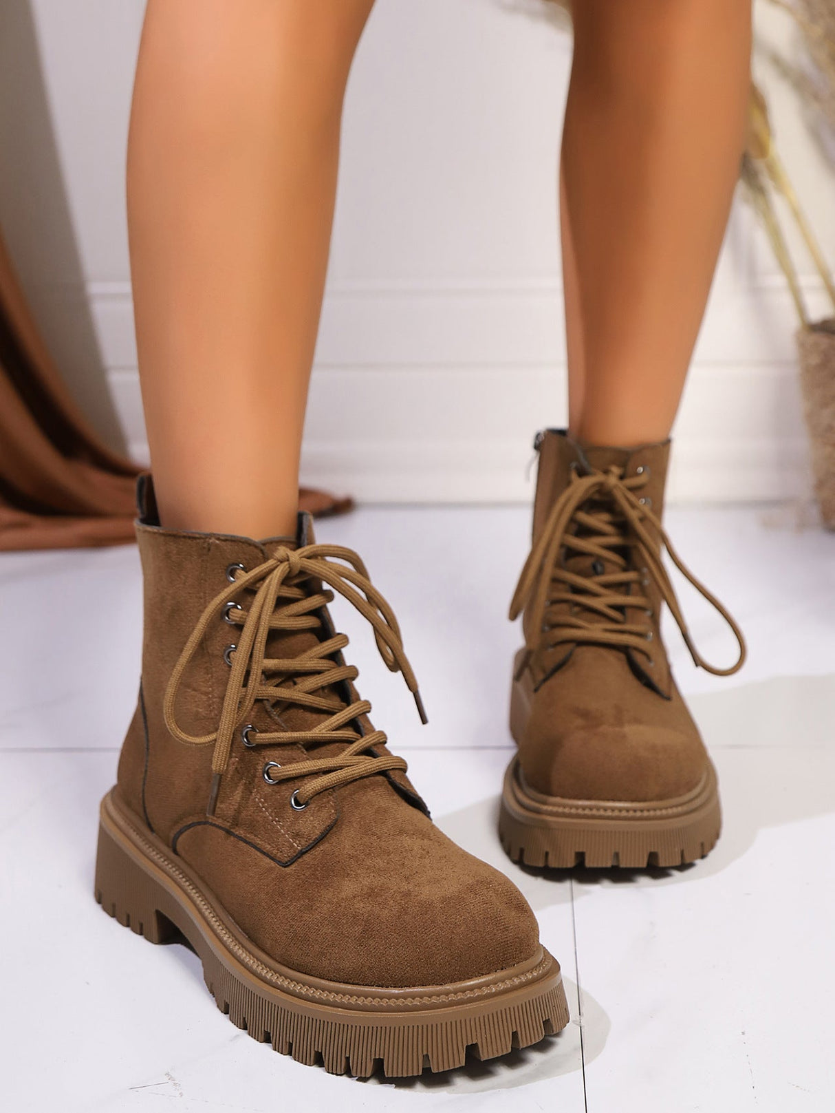 Zebra-print Women's Martin Boots