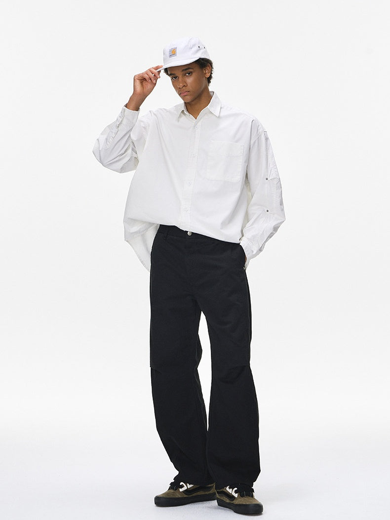 Liber Autumn Neutral wear Solid Color Pants