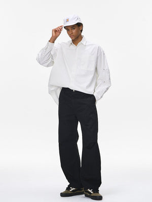 Liber Autumn Neutral wear Solid Color Pants