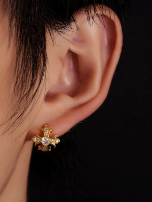 Cross Diamond Earrings