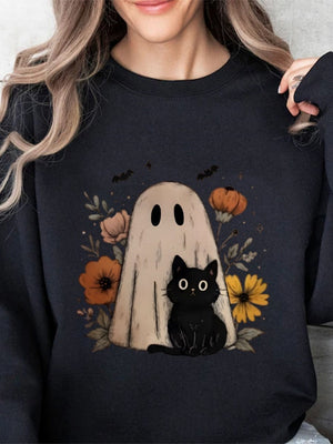 Halloween Pullover Printed Sweatshirt