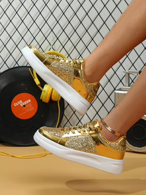 Sequined Women's Sneakers