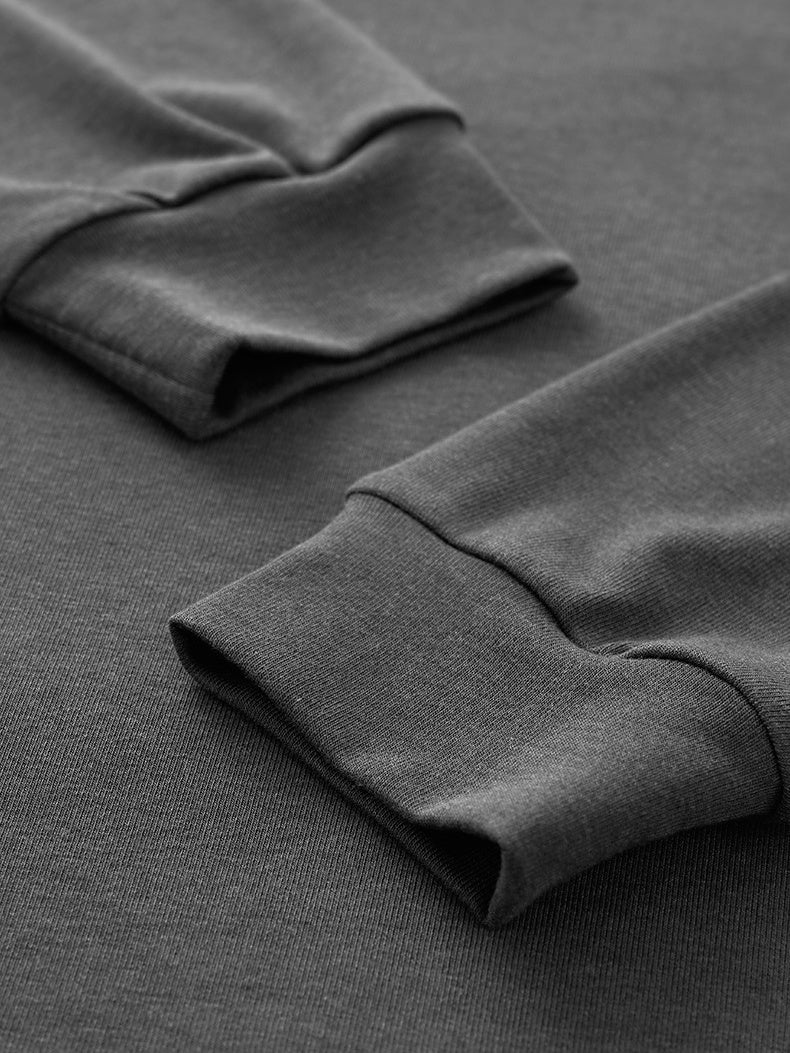 Wool Turtleneck Ins Slim Blended Straight Shoulders Long-sleeved T-shirt