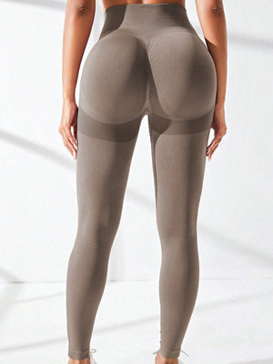 Seamless Exercise Yoga Fitness High-waisted, Tummy-flattening Elastic Pants