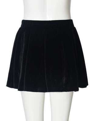 3D Flowers Stretch Short Skirt