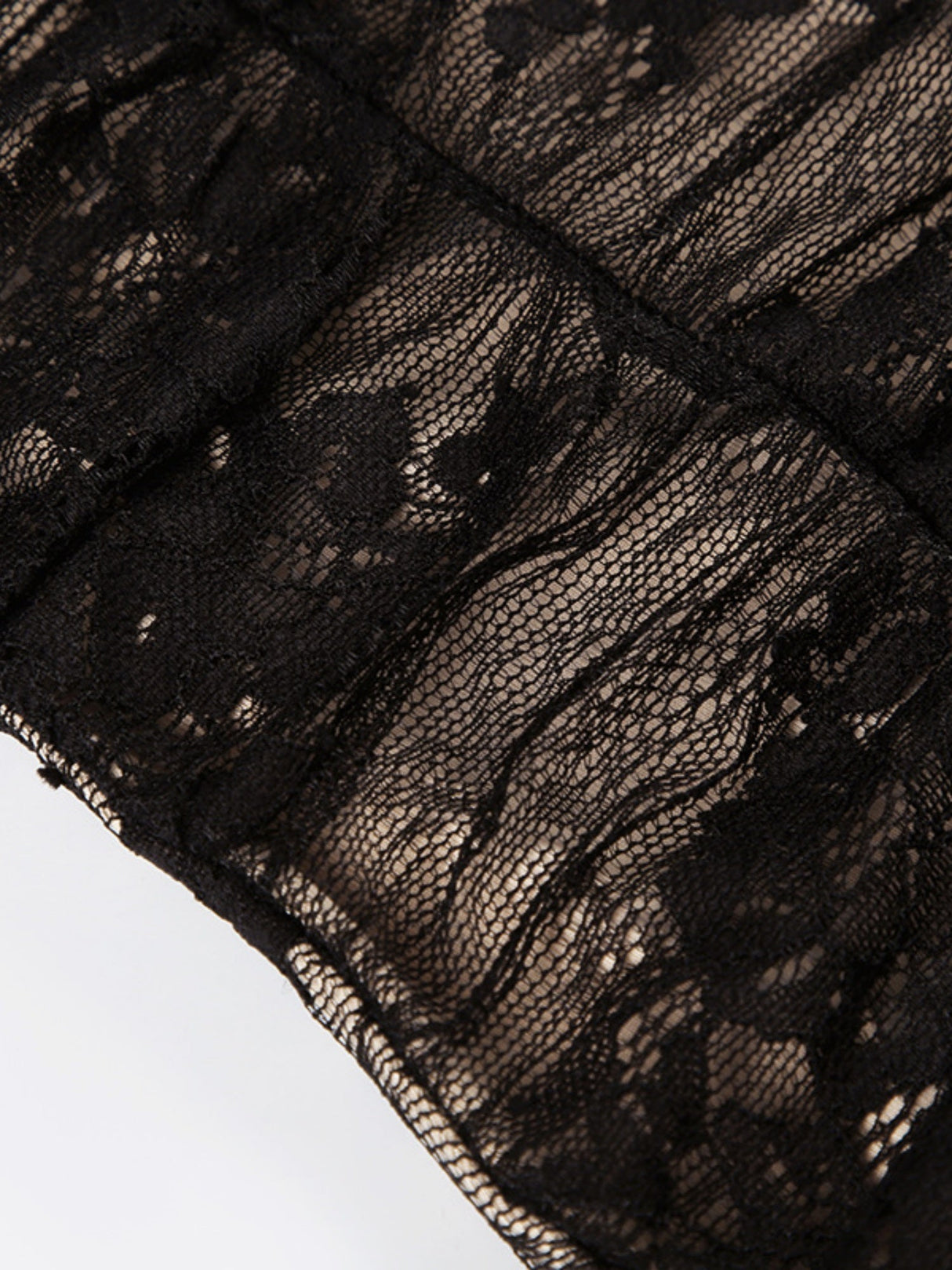 Lace Patchwork Chest Pleats Slip Dress Hot Girl With Exposed Back And Slit Mesh Maxi Dresses