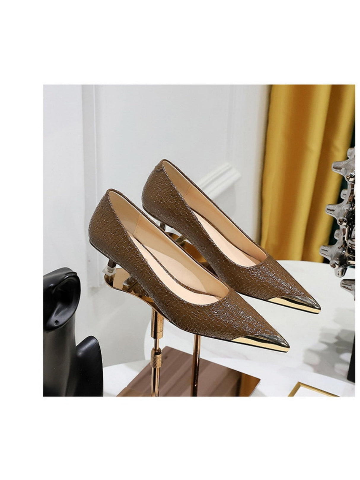 Liber Spring and Autumn Metal Women's High Heels