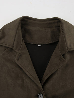 Long pocket trench coat