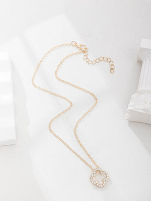 Four-leaf Clover Diamond Pendant Necklace