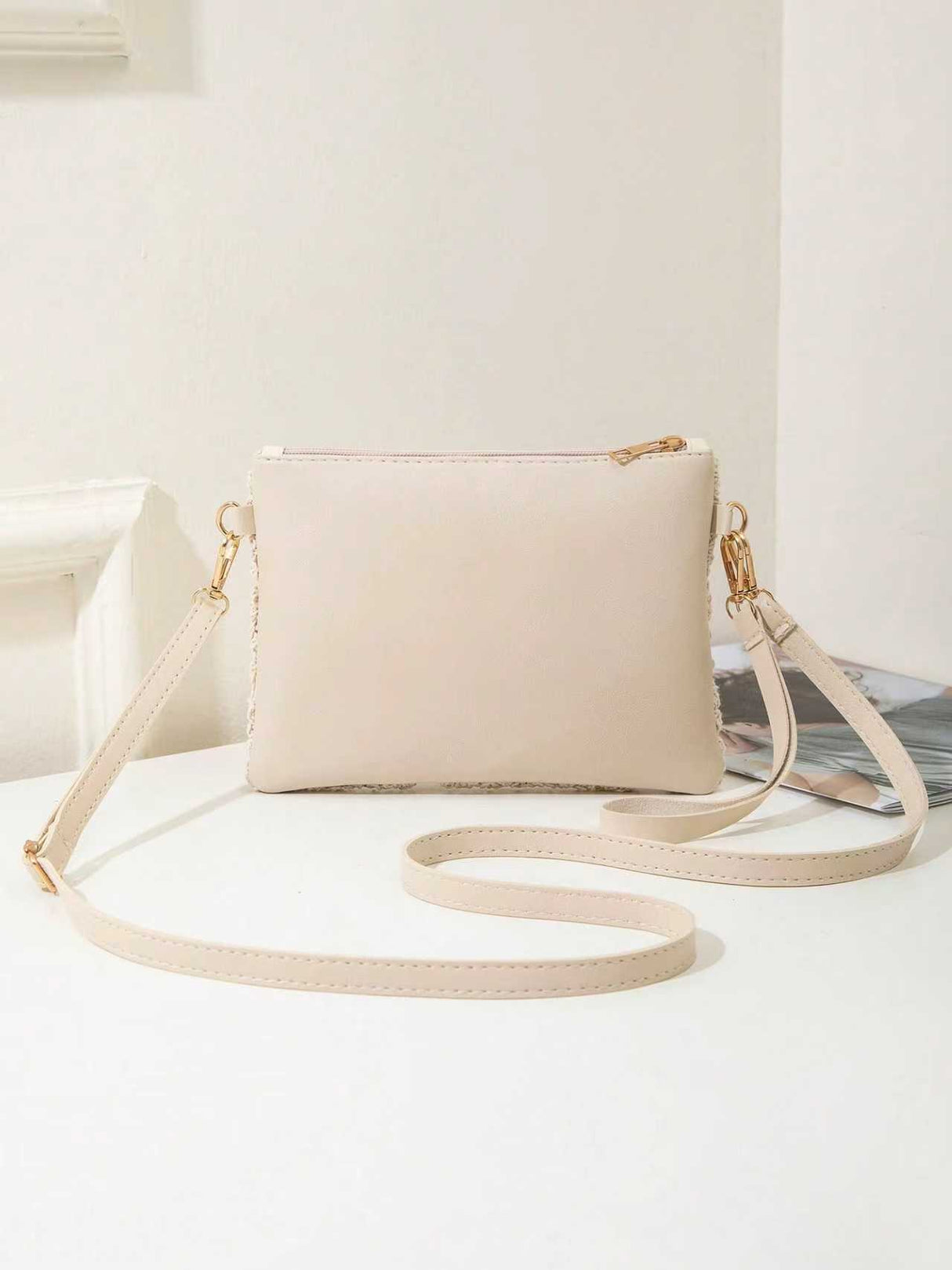 Vacation Lace Cutout Crossbody Bag