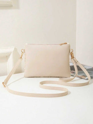 Vacation Lace Cutout Crossbody Bag