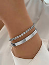 Alloy Diamond-set Bracelet