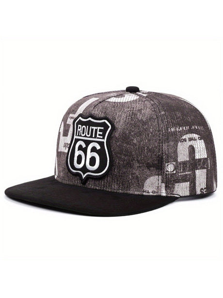 Embroidery Number Hip Hop Shade Flat-brimmed Hat Baseball Caps