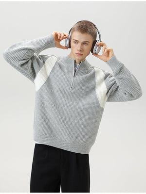 Liber Autumn Men's Color-block sweater