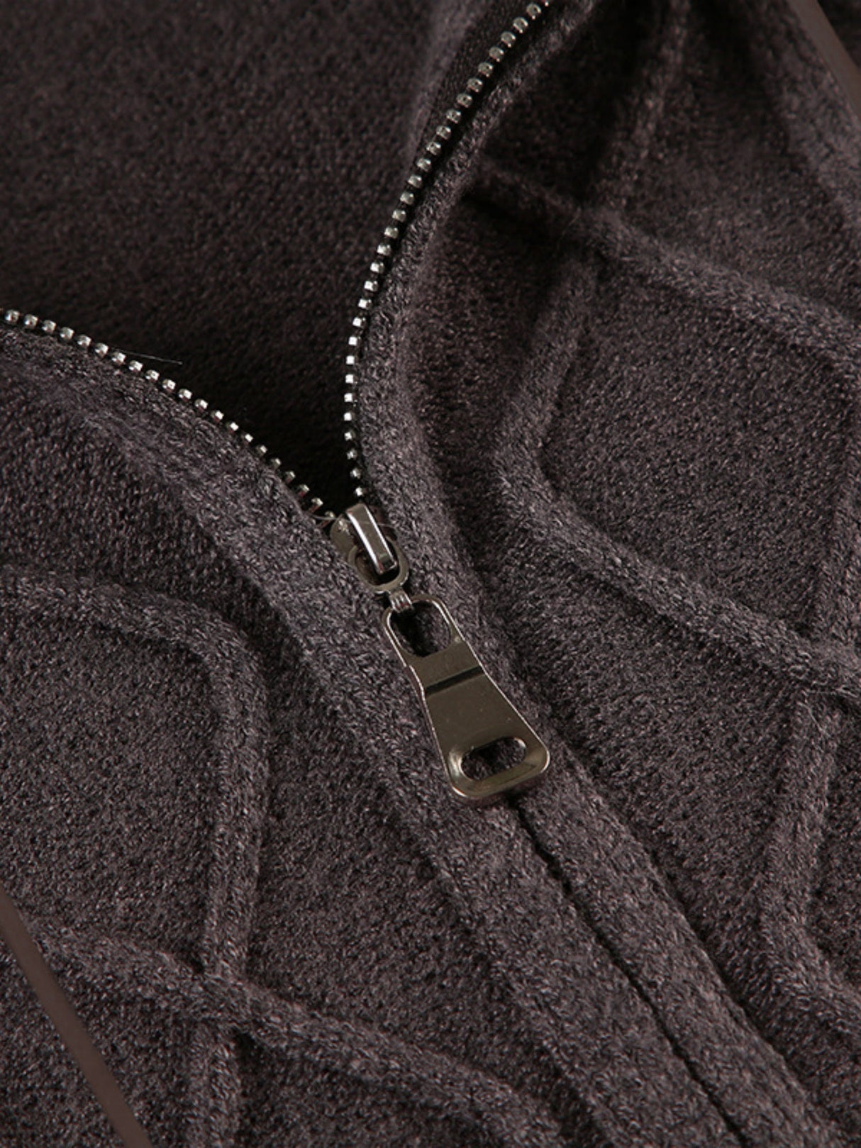 Twisted Dough Sticks Plush Patchwork Hoodies Zipper Sweater Cardigan