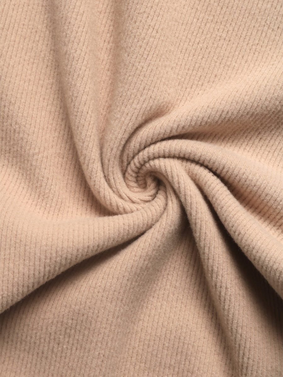 Hoodies Khaki knitted two-piece trousers