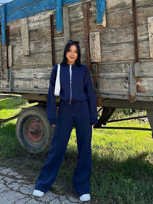 American-style Autumn/winter Cardigan Sportswear For Women