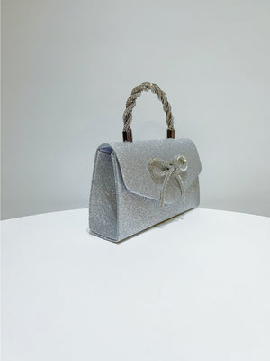 Liber Four Seasons ACC Sequin Bow Small Square Bag