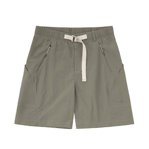 Drawstring Work Clothes Scimitar Shorts