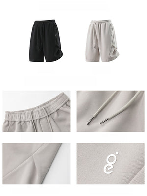 Geometry Simple Gathering Loose-fit Five Points Shorts