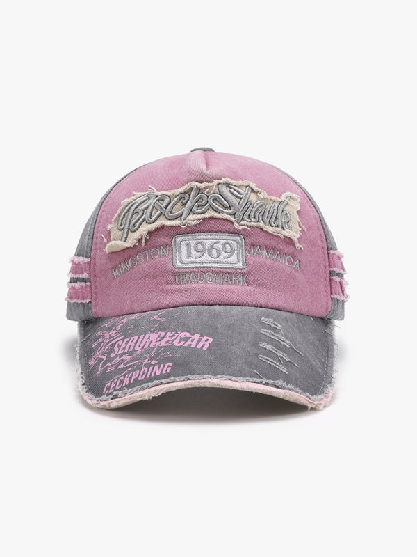 Baseballkappe mit Buchstabenstickerei, großer Kopfumfang, 50 Cent