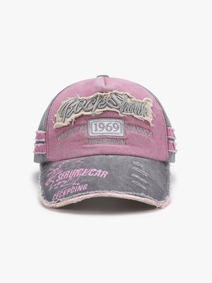 Baseballkappe mit Buchstabenstickerei, großer Kopfumfang, 50 Cent