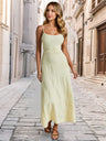 Piping Camisoles Maxi Dresses