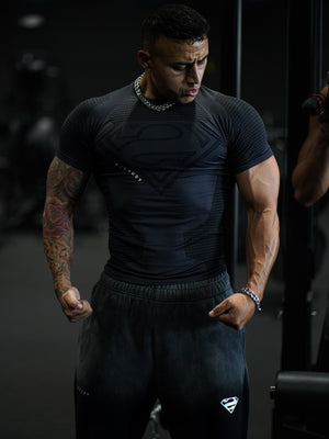 YOUNGAL Fitness Sports Quick-drying Breathable Tight T-shirts