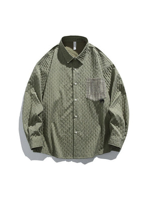 Color-blocked Pocket Shirts