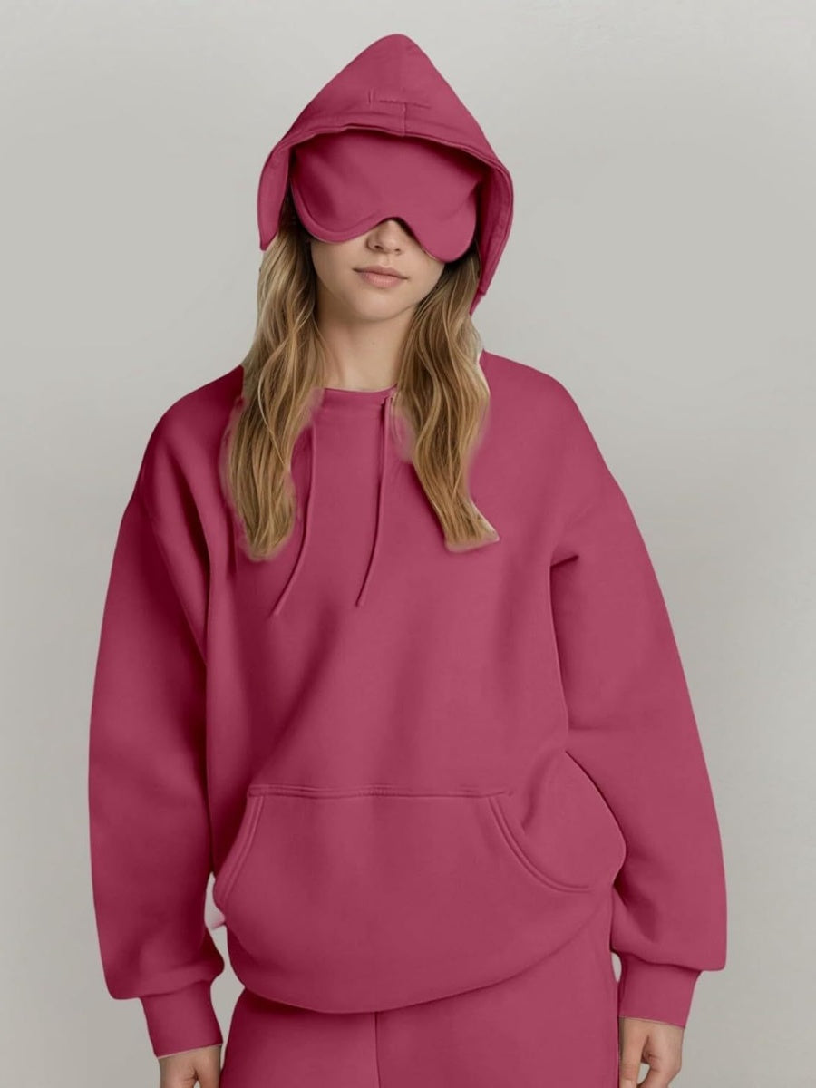Liber Summer Women's Pocket Solid Color Sweatshirts&Hoodies