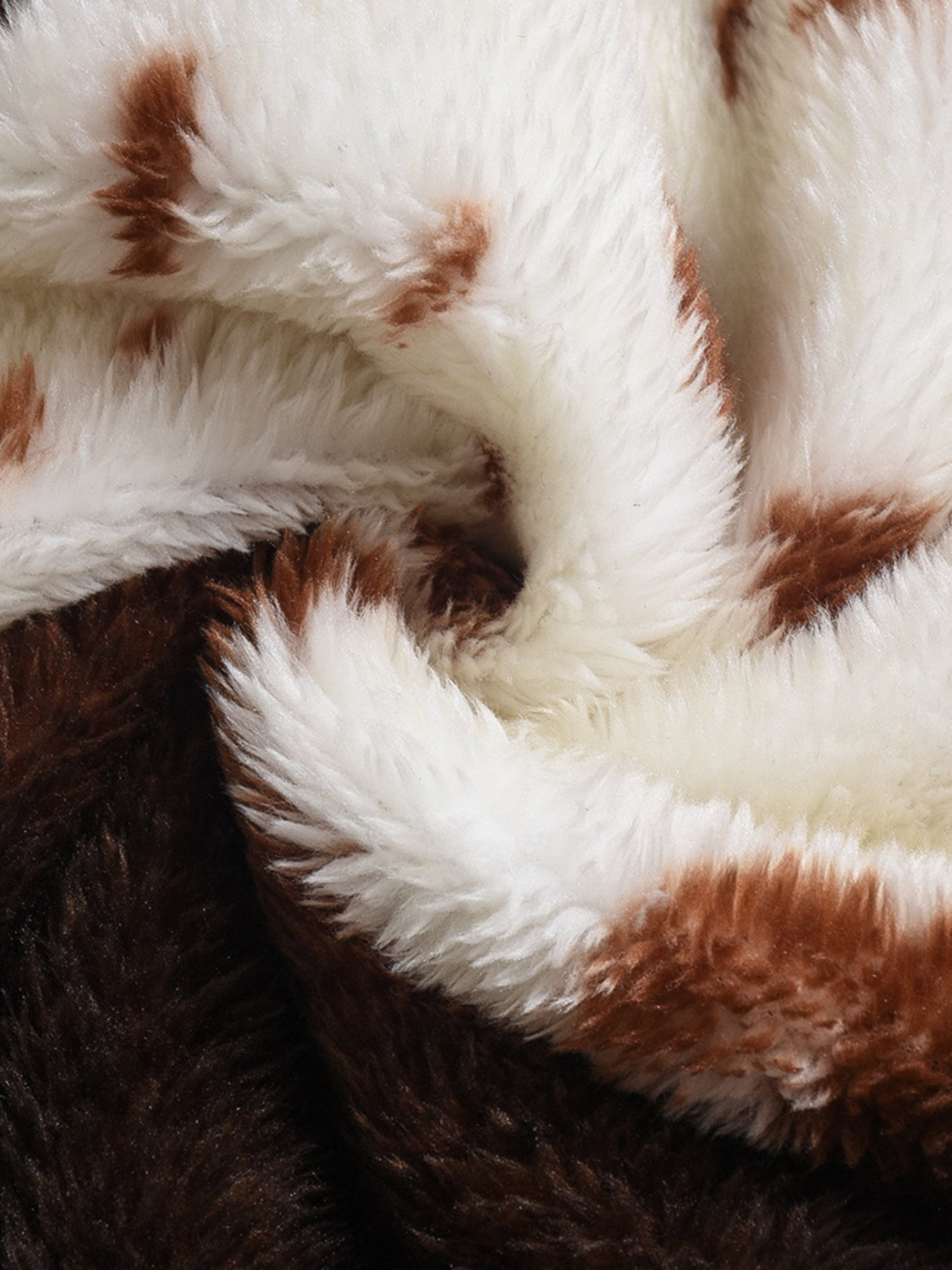 Animal Print Color Matching Ultrashort Fluff Skirts