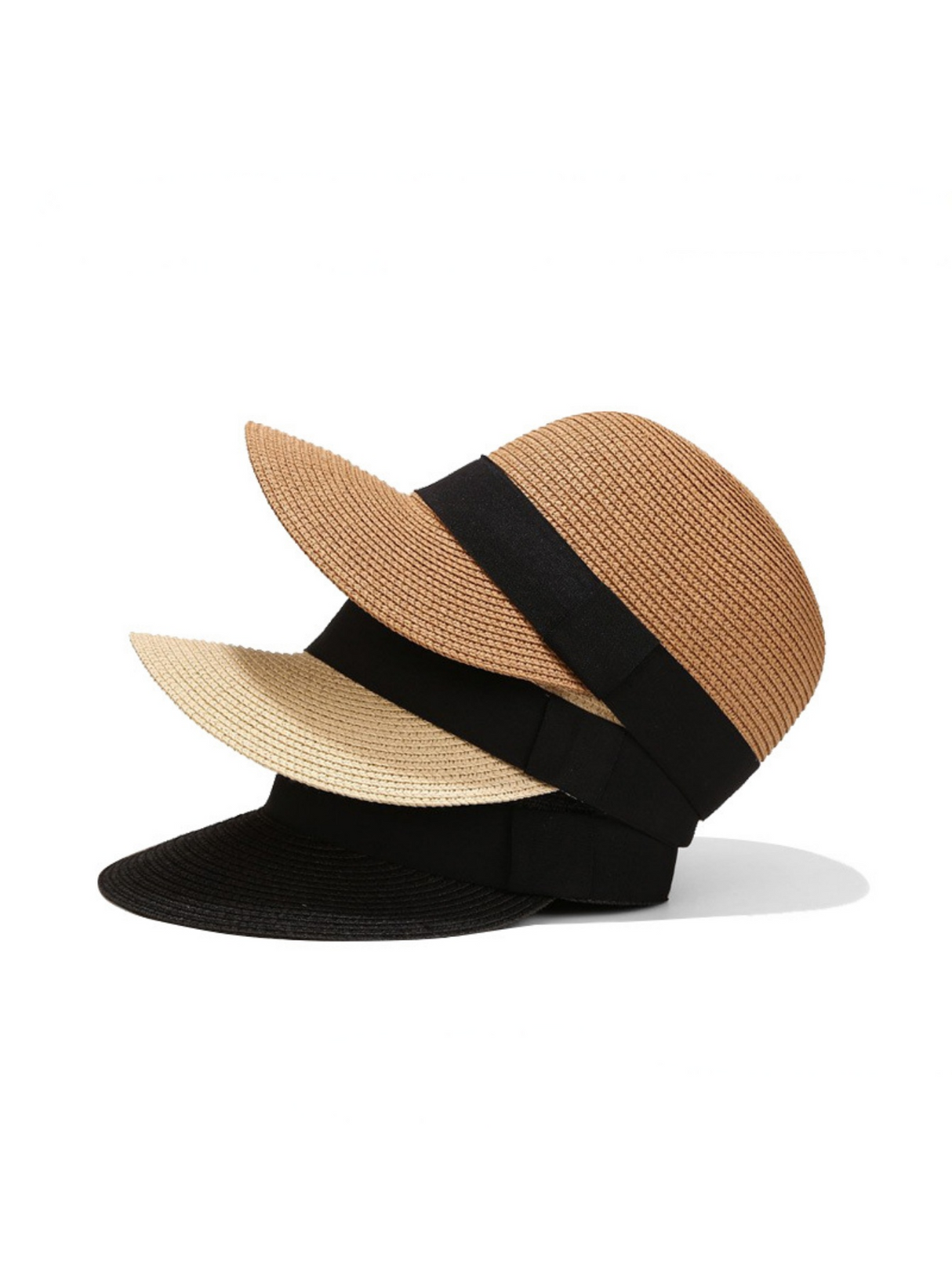 Straw-woven Long Duckbill Cap