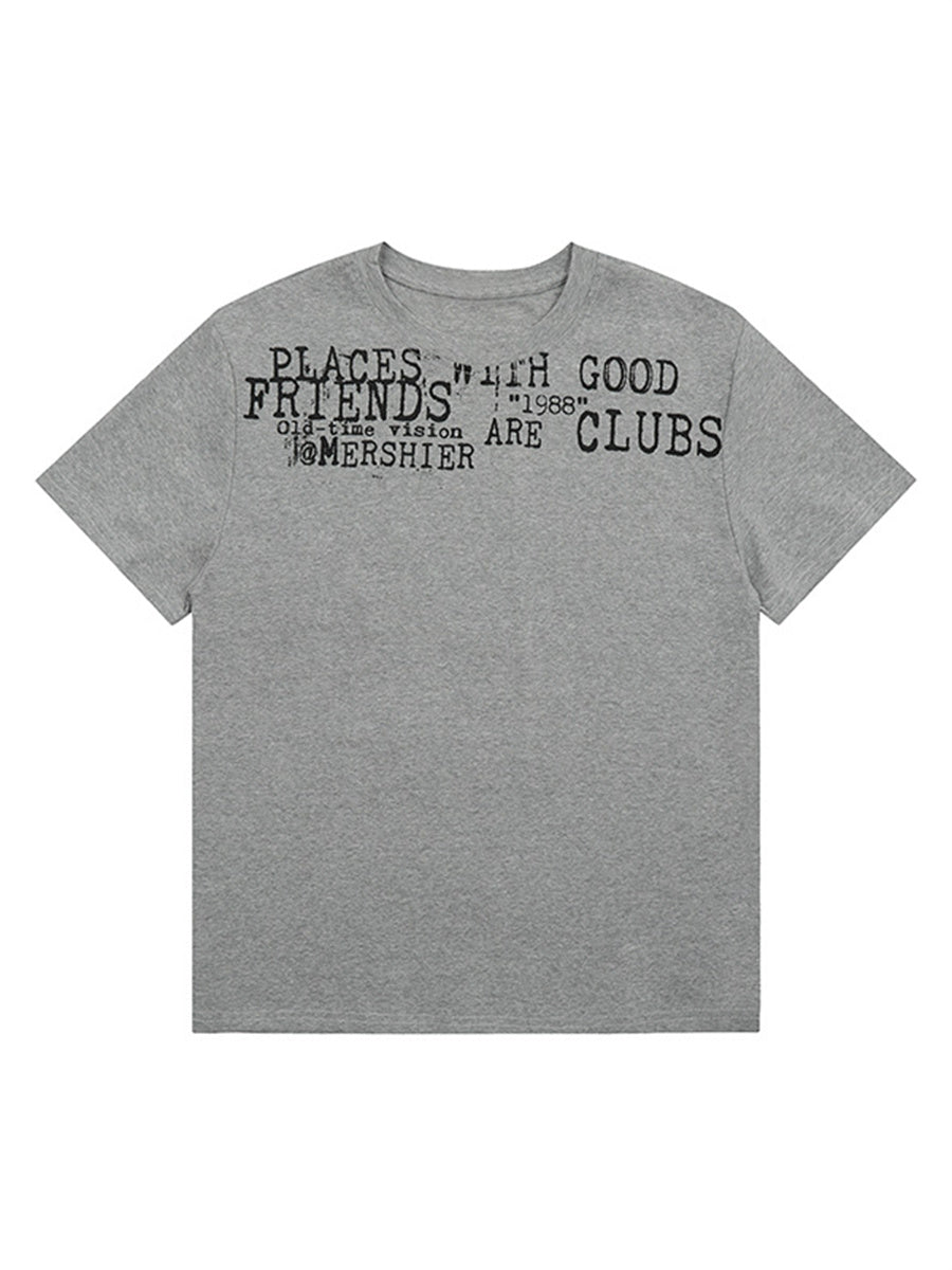 Liber Summer Women's Printed Letter T-shirts