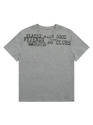 Liber Summer Women's Printed Letter T-shirts