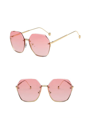 Frameless Polygonal Fashion Glasses