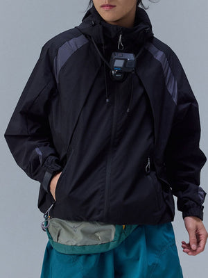 Water-repellent Patchwork Windbreakers
