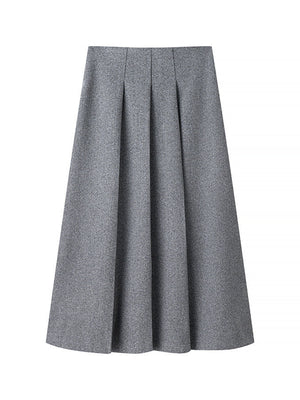 Blazer ajusté à revers et manches longues, jupe assortie, ensemble deux pièces en laine