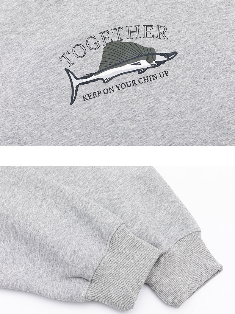 Thickened Printed Hooded Sweatshirts&Hoodies