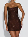 Tube Top Hip-hugging Sequins Evening Dress Mini&Short Dresses