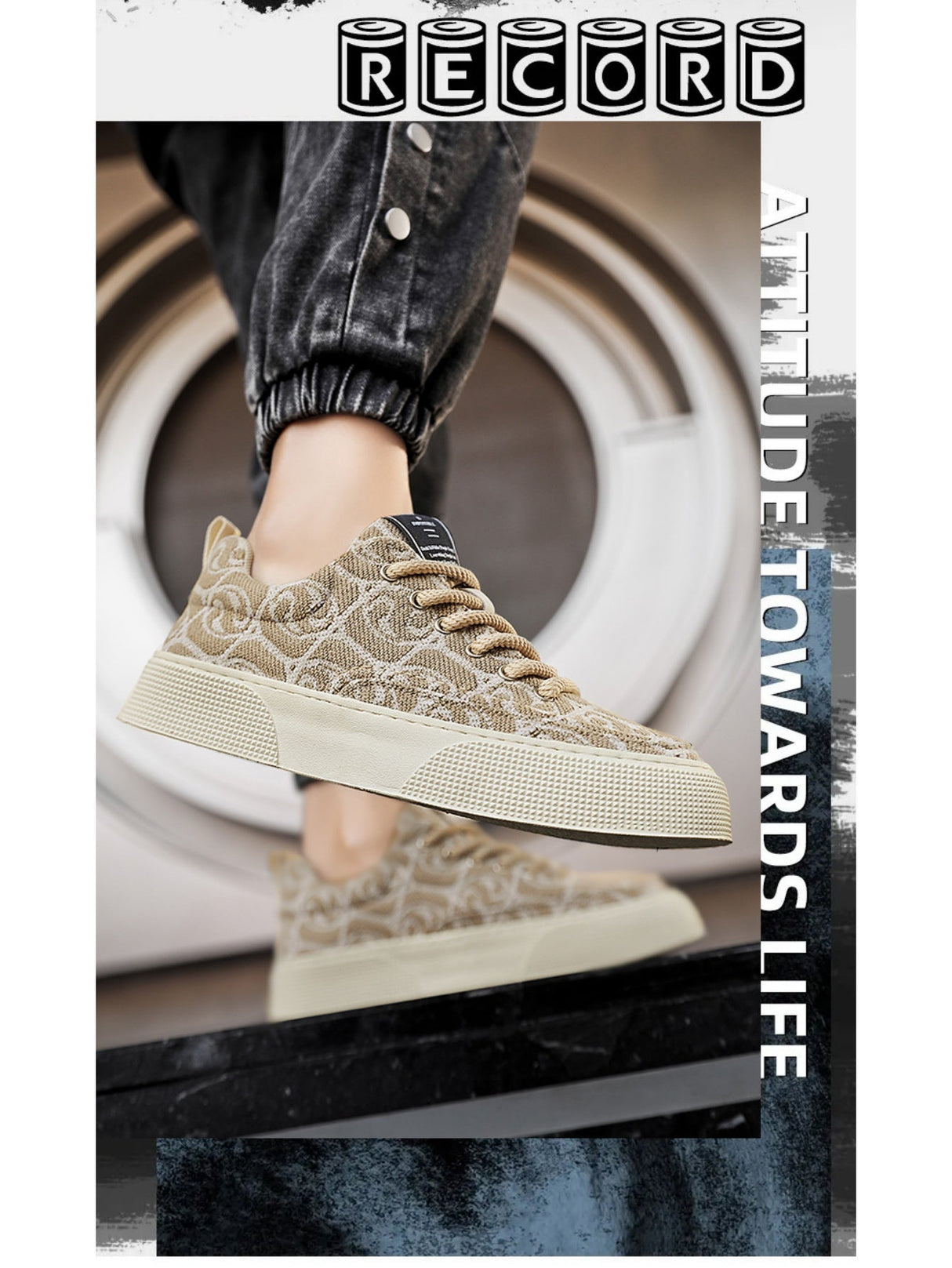 Liber Four Seasons Printed Men's Casual Sneakers