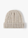 Jacquard Thick-Knit Beanie, Thermal Winter Hat, Warm Fleece-Lined, One Size
