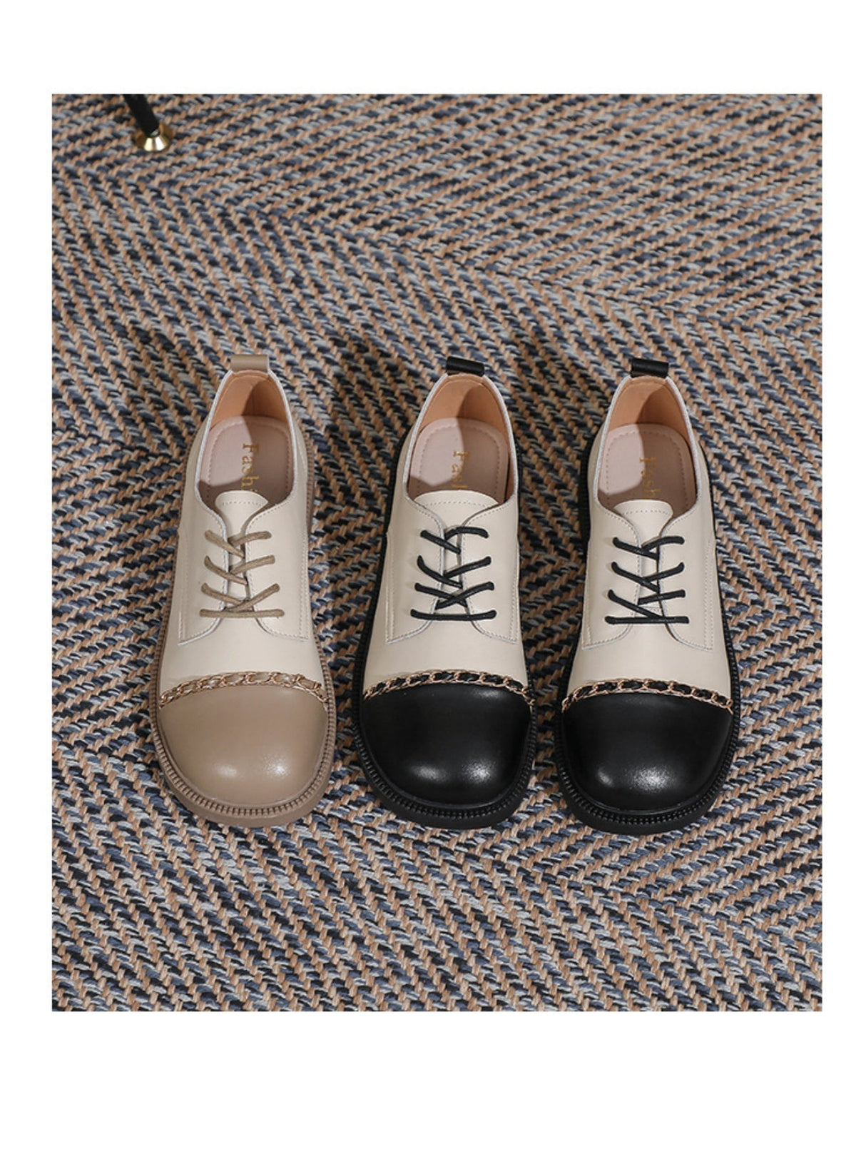 Liber Spring and autumn color-blocked women's flat shoes