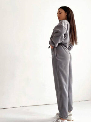 Liber Autumn women's zipper pullover sweatshirt long sleeve two-piece suit