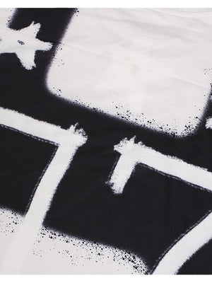 Liber Autumn Neutral wear Printed Letter T-shirts